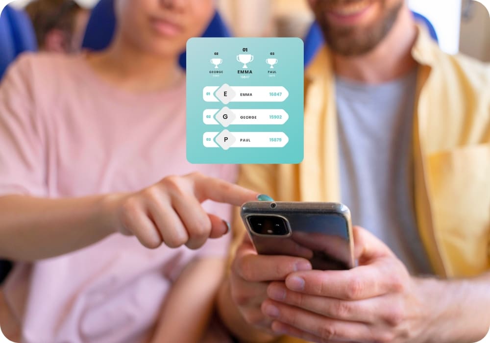 Juegos en la app del evento para aumentar la interacción