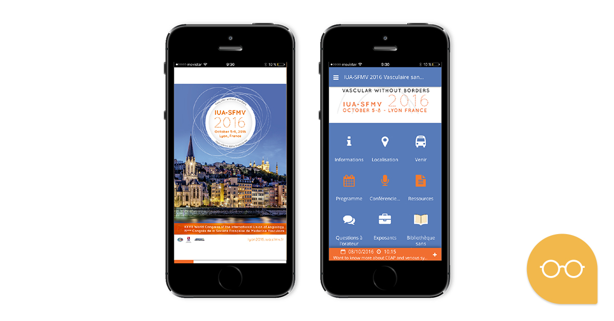 Connaisse l'appli mobile pour événements réalisé pour le Congrès SFMV2016.