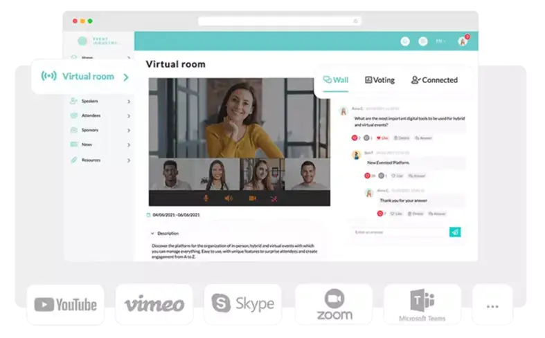 La technologie pour faire dcoller votre vnement. Intuitive et capable de maintenir votre audience connecte du dbut  la fin.