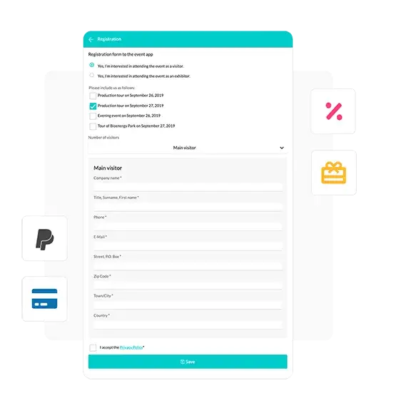 Ofrece diferentes mtodos de pago (tarjeta, transferencia, PayPal, etc.) y da de alta cdigos de descuento.