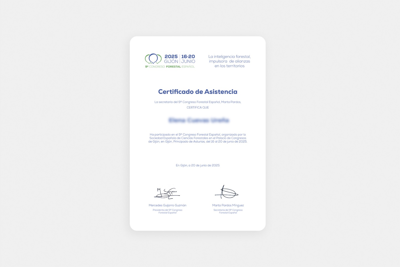 Certificado de asistencia 9CFE