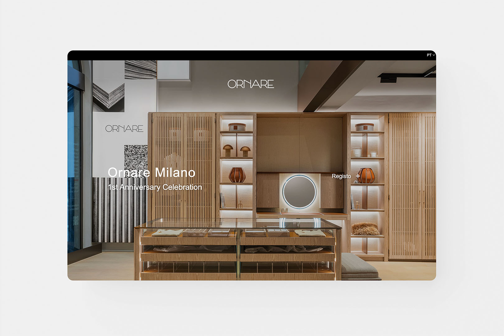 Ornare web evento